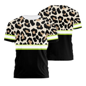 Hi Vis Shirts Reflective Leopard Safety For Runner, Cyclist, Walking and Workers