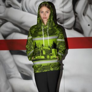 Hi Vis Truck On The Road Real Reflective Personalized 3D All Over Printed Clothing For Truckers, Trucker Wife