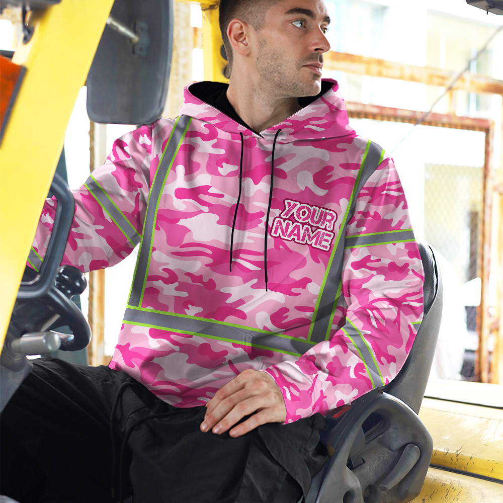 Matedecor Class 3 High Visibility Hoodie - Custom Name Reflective Safety Workwear