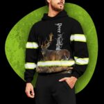 Hi Vis Hoodie Reflective Deer Hunter Hunting Outdoor Safety For Hunters, Hunting Lovers