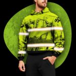Hi Vis Hoodie Reflective My Heavy Equipment Is My Soulmate Custom Name Safety Workwear For Operator