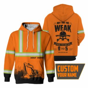 Hi Vis Hoodie Reflective Operator Not For The Weak Custom Name Safety Workwear For Operator