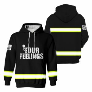 Hi Vis Hoodie Reflective Your Feelings Safety For Worker, Runners, Cyclist
