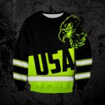 hi-vis-long-sleeve-shirts-reflective-green-usa-eagle-safety-for-motorcycle-bicycle-mc