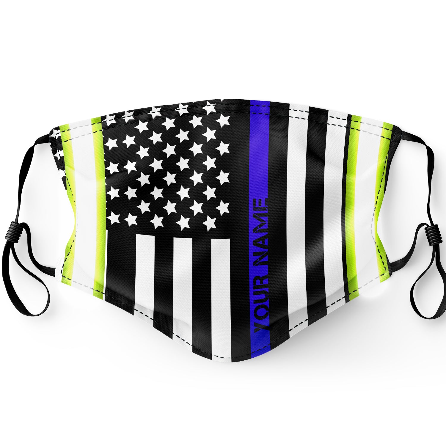 thin blue line flag mask