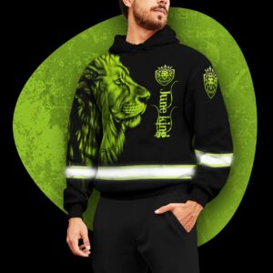 Hi Vis Hoodie Reflective Lion June King Safety Workwear
