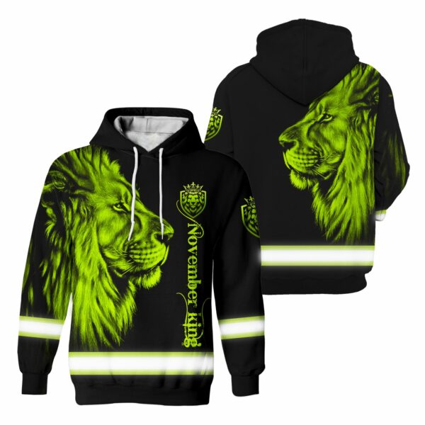 Hi Vis Hoodie Reflective Lion November King Safety Workwear