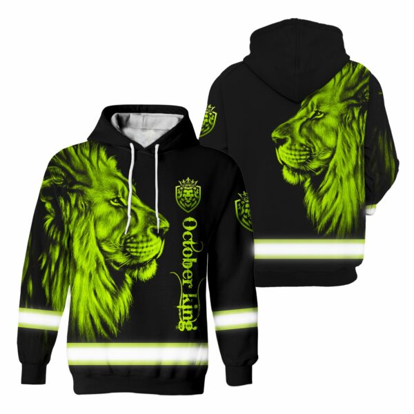 Hi Vis Hoodie Reflective Lion October King Safety Workwear