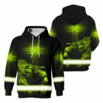 Hi Vis Hoodie Reflective Lion Safety Workwear For Jesus Lovers