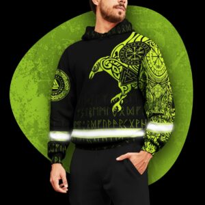 Hi Vis Hoodie Reflective Men's Viking Safety Workwear