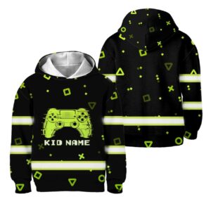 Hi Vis Kids Hoodie Reflective Game Player Custom Name Safety Workwear