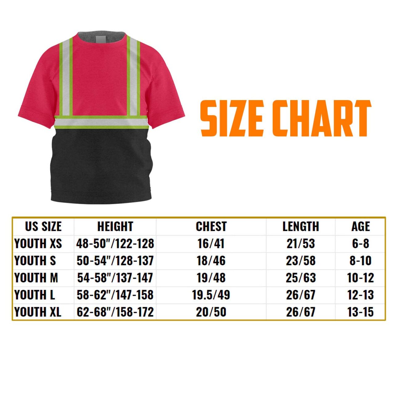 Kids Reflective Hi Vis Safety Shirt - Make Waves Mermaid Safe Tee – Vivid  Kid Clothing