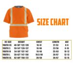 Hi Vis Kids Tshirt Reflective Green Black Orange Custom Name Safety Workwear