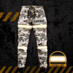 Hi Vis Reflective Camo Custom Name Sweatpants Safety Workwear