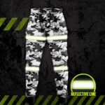 Hi Vis Reflective Camo Custom Name Sweatpants Safety Workwear