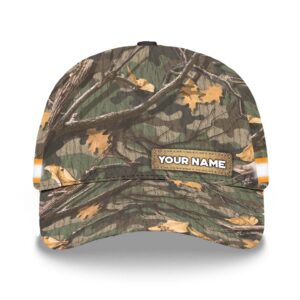 Hi Vis Reflective Hunting Camo Custom Name Cap Safety Workwear For Hunter, Hunting Lover