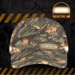 Hi Vis Reflective Hunting Camo Custom Name Cap Safety Workwear For Hunter, Hunting Lover