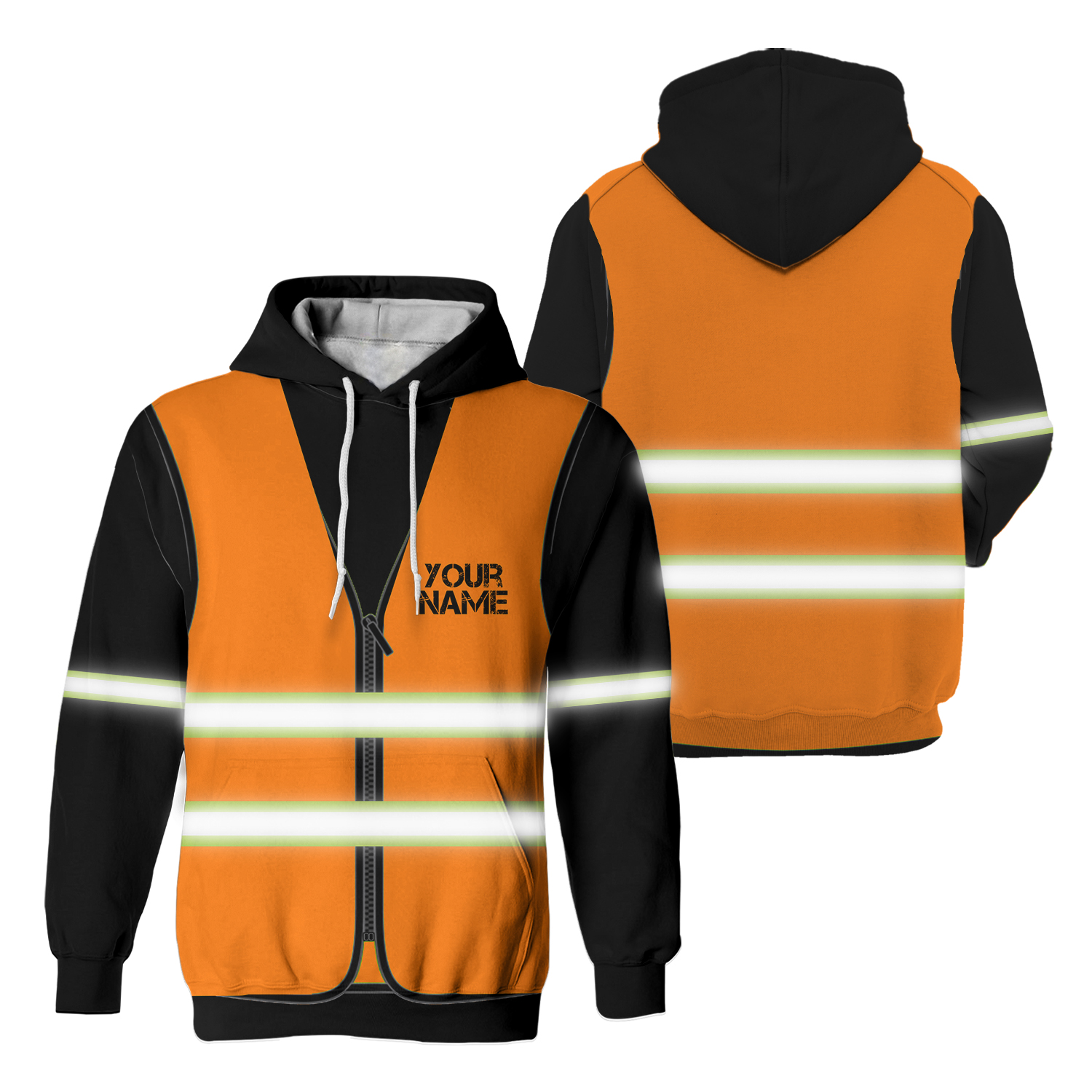 Orange High Visibility Jackets  Reflective Safety Vest Orange