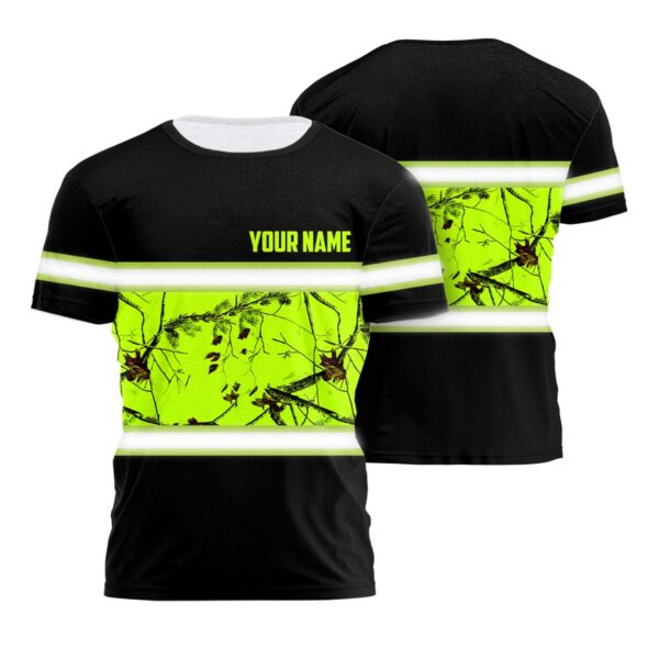 Hi Vis Shirts Reflective Camo Hunting Custom Name Safety Workwear For Hunters