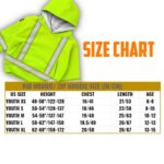 Hi Vis Reflective Kid's Basic Cross Custom Name Kids Hoodie Safety Workwear