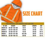 Hi Vis Reflective Kid's Basic Cross Custom Name Kids Hoodie Safety Workwear