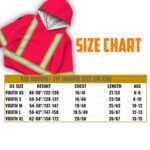 Hi Vis Reflective Kid's Basic Cross Custom Name Kids Hoodie Safety Workwear