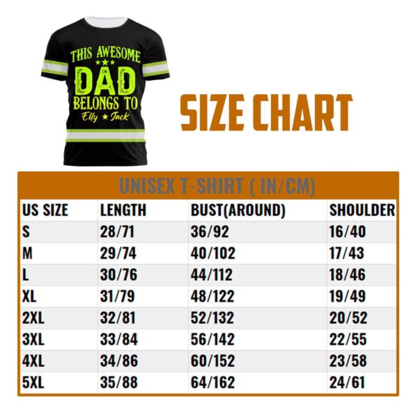 This Awesome Dad Belongs To Shirt Personalized dad shirt Gift Dad shirt  with nam