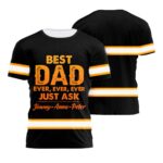Hi Vis Shirt Reflective Best Dad Ever Custom Name Safety Workwear For Dad On Father Day's Gift