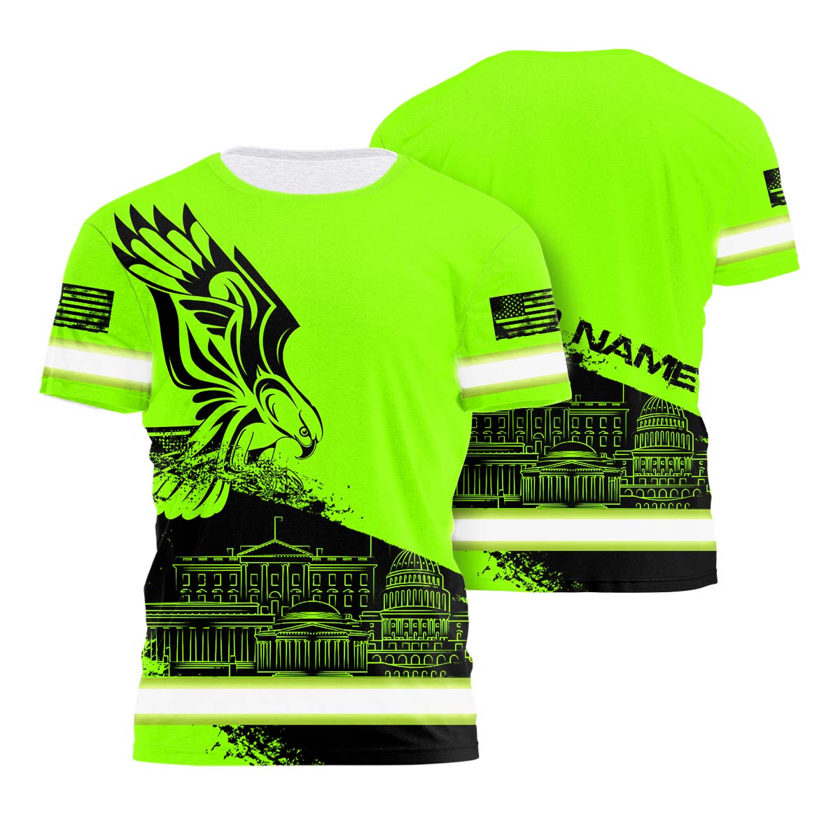 Custom Hi Vis Shirts  Printed Reflective Work Shirts