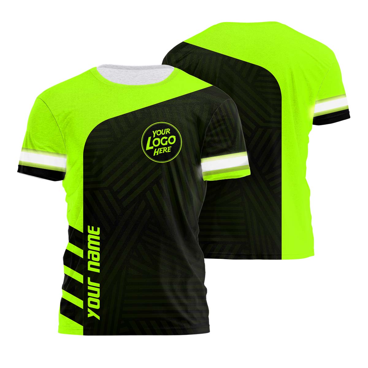 Class 2 High Visibility Safety Shirts - Reflective Work Shirts With Pocket For Construction