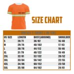 Hi Vis Shirt Uniform Reflective Orange Custom Name And Logo Safety Workwear For Company, Group, Team
