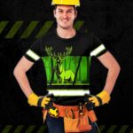 Hi Vis Shirt Reflective Deer Hunting Custom Name Safety Workwear For Workers, Runners, Cyclists, Patriotic, Hunting Lovers