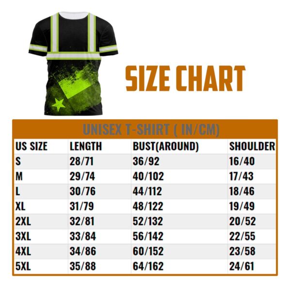 Hi Vis Shirt Reflective Green Black Texas Vintage Flag Custom Name Safety Workwear For Workers, Runners, Cyclists, Patriotic, Veteran, Military