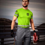 Hi Vis Shirt Reflective Tapes Green Neon Custom Name And Logo Safety For Veteran, Veteran Lovers, Patriotic