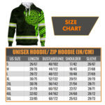 Hi Vis Hoodie Reflective Tapes Green Neon Hawaiian Polynesian Tribal Custom Name Safety Workwear For Workers, Runners, Cyclists