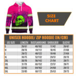 Hi Vis Hoodie Reflective Tapes Pink Forest Green Skull Safety Workwear For Workers, Runners, Cyclists