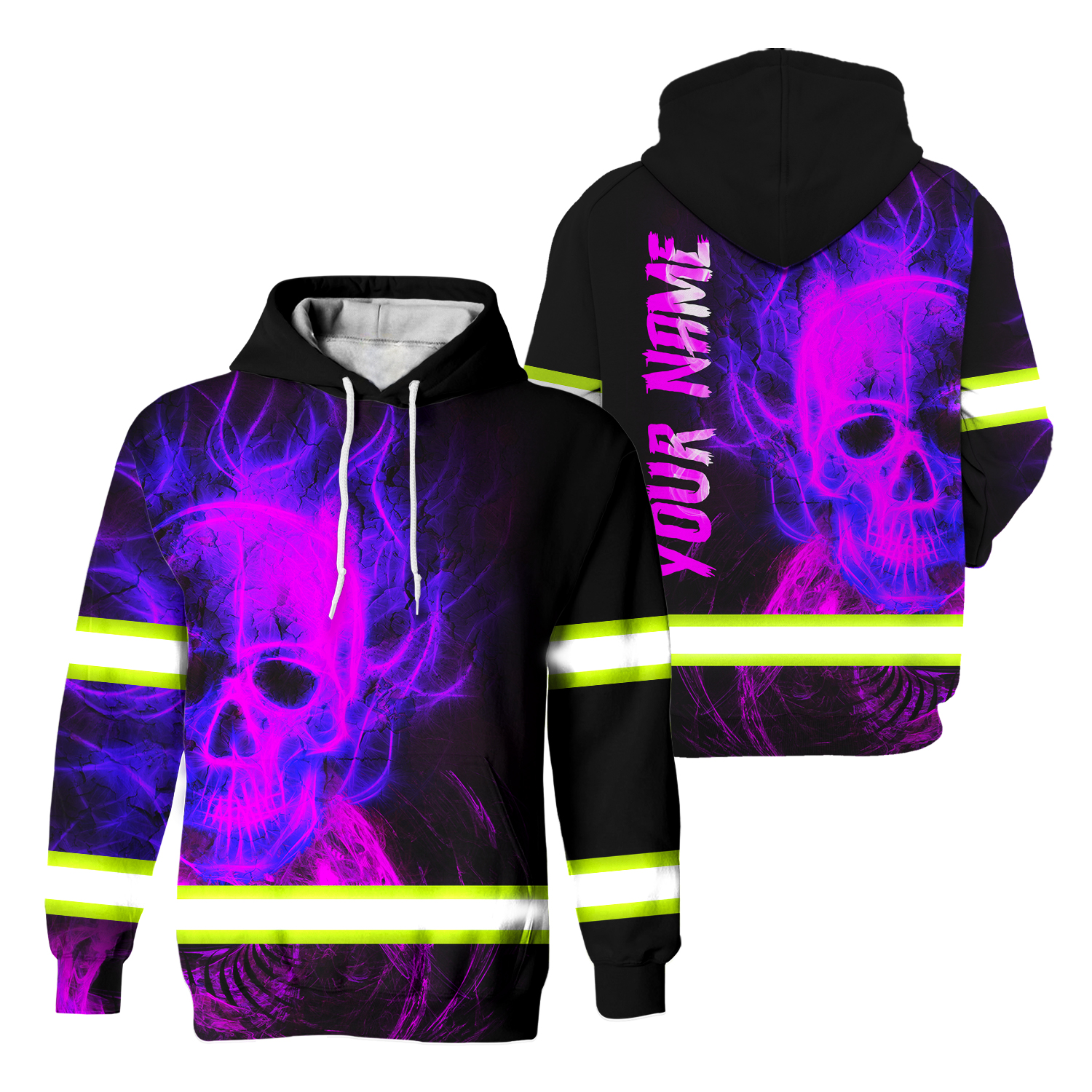 INFAMOUS™ SKULL UV JERSEY - NEON VOLT main image 1