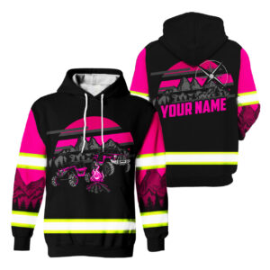 Custom Campfire Name Reflective Hi Vis Hoodies - Safety Workwear