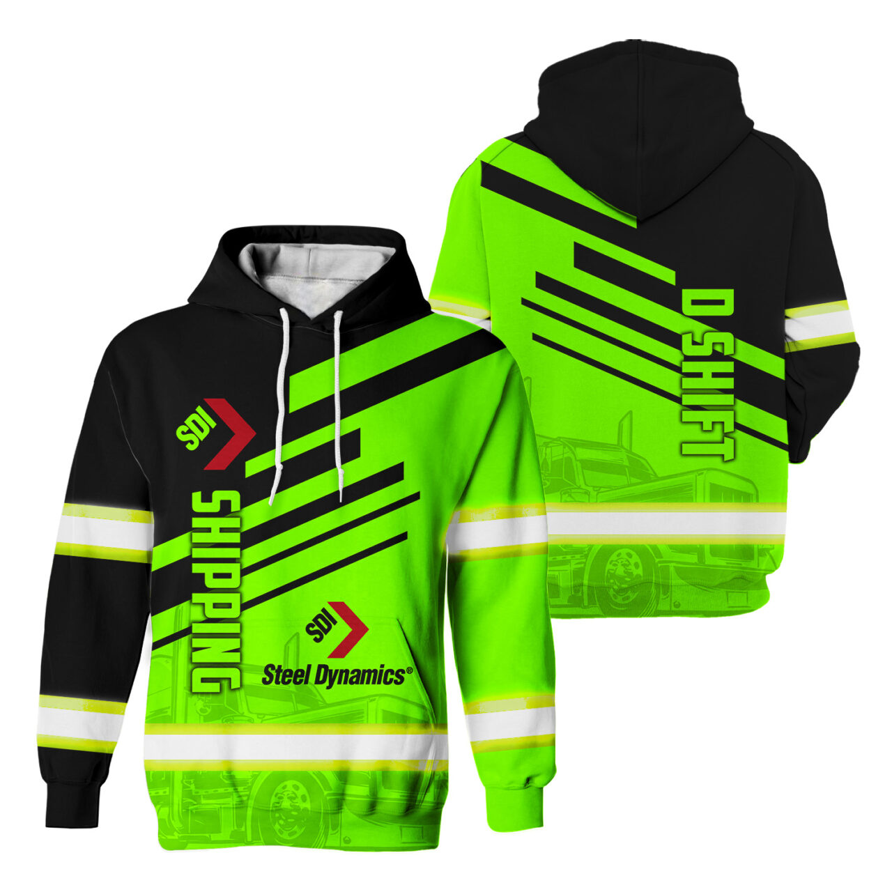 Hi Vis Hoodie Company For Steel Dynamics Inc