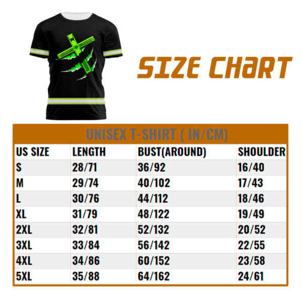 Hi Vis Shirt Reflective Jesus 1 Custom Name Safety Workwear For Truckers, Workers, Operator, Cyclists, Patriotic - Image 5