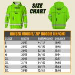 Hivis Hoodie, Zip Hoodie