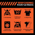 WASHING INSTRUCTIONS MOCKUP